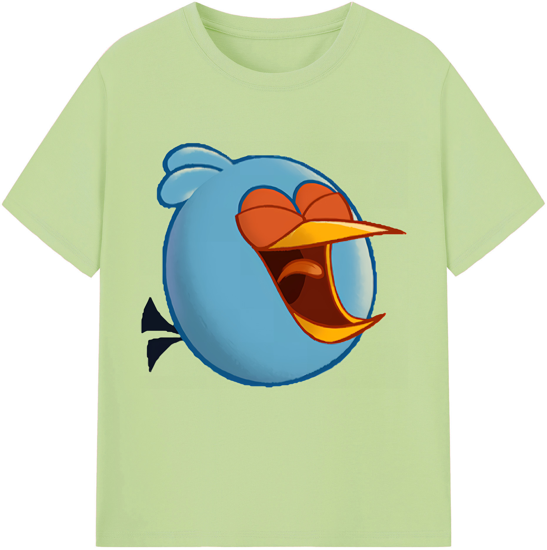 （画像用） Angry Birds アングリーバード 綿100％半袖Tシャツ（フロントプリント）